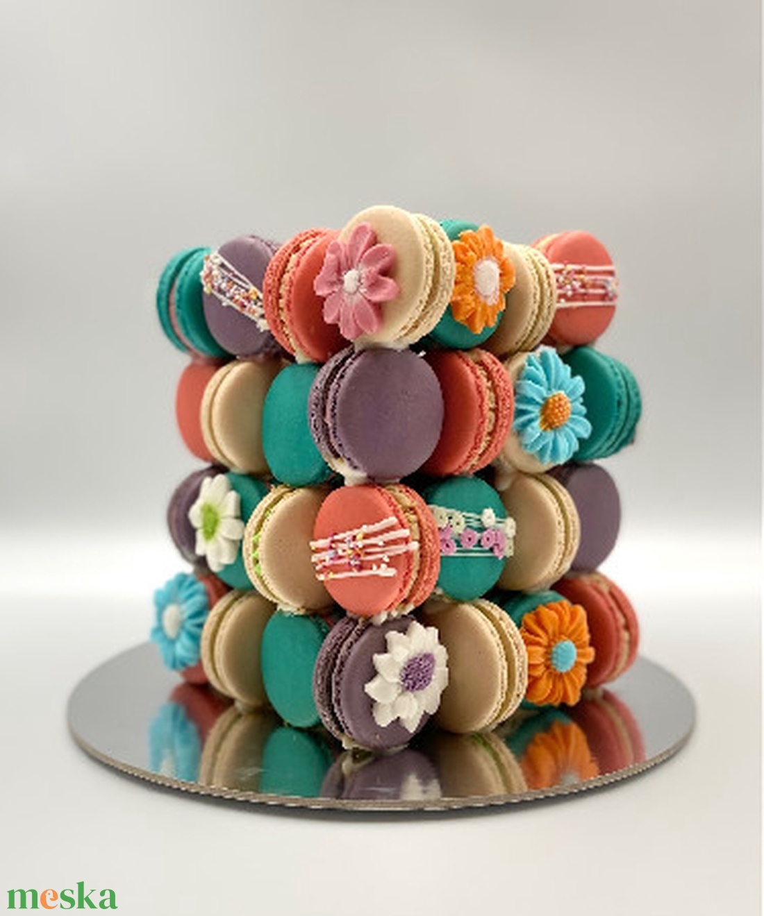 MACARON kocka - élelmiszer - édesség - macaron - Meska.hu