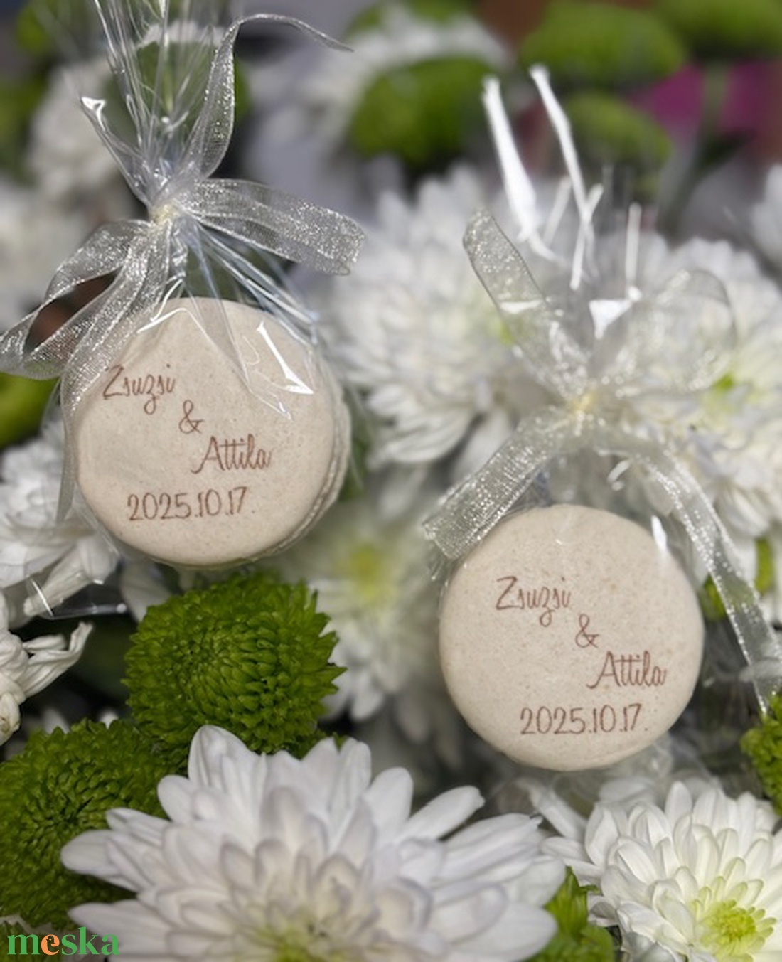 Egyedi feliratos MACARON - stílusos köszönetajándék � - élelmiszer - édesség - macaron - Meska.hu