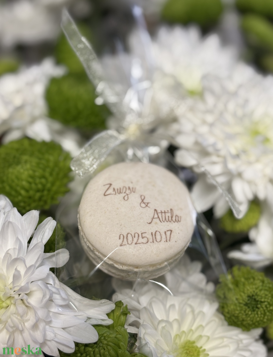 Egyedi feliratos MACARON - stílusos köszönetajándék � - élelmiszer - édesség - macaron - Meska.hu