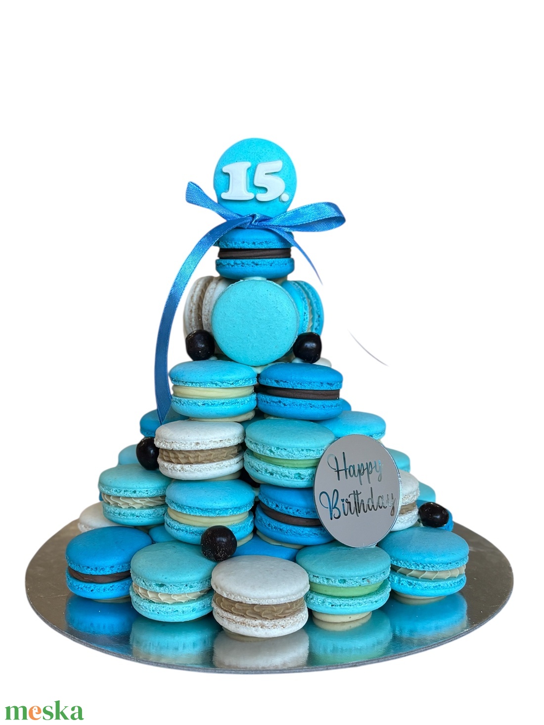 Macaron gúla - 45 darab édes csoda - élelmiszer - édesség - macaron - Meska.hu