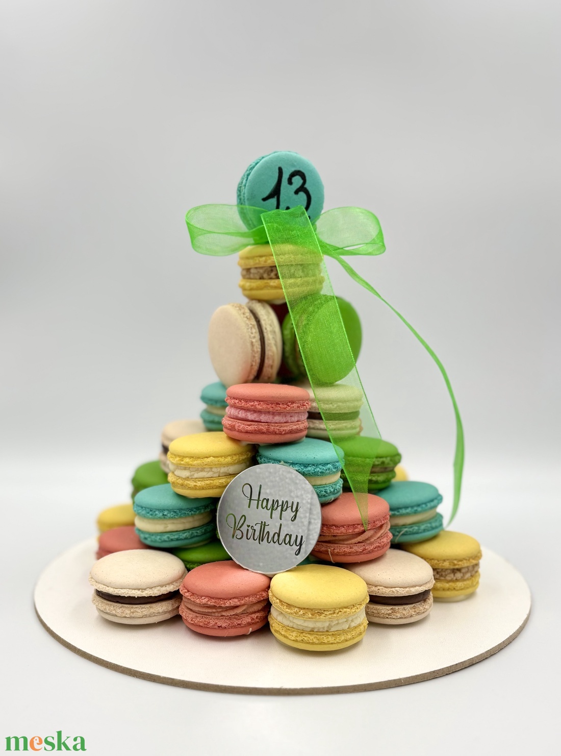 Macaron gúla - 45 darab édes csoda - élelmiszer - édesség - macaron - Meska.hu