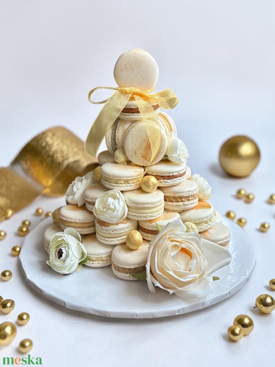 Macaron gúla - 45 darab édes csoda - élelmiszer - édesség - macaron - Meska.hu