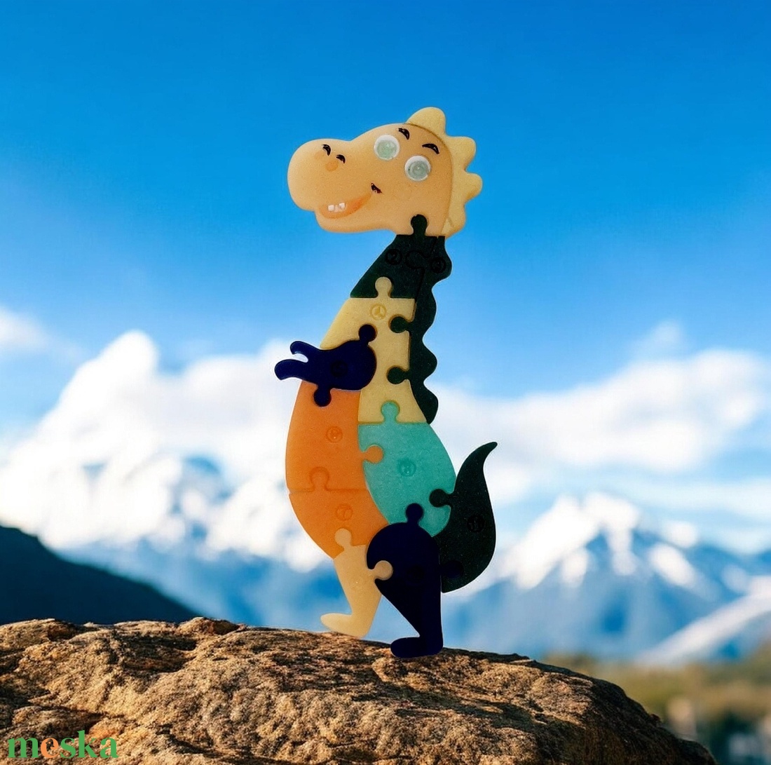 Dinó kirakó - játék & sport - puzzle - kirakó, kocka kirakó - Meska.hu