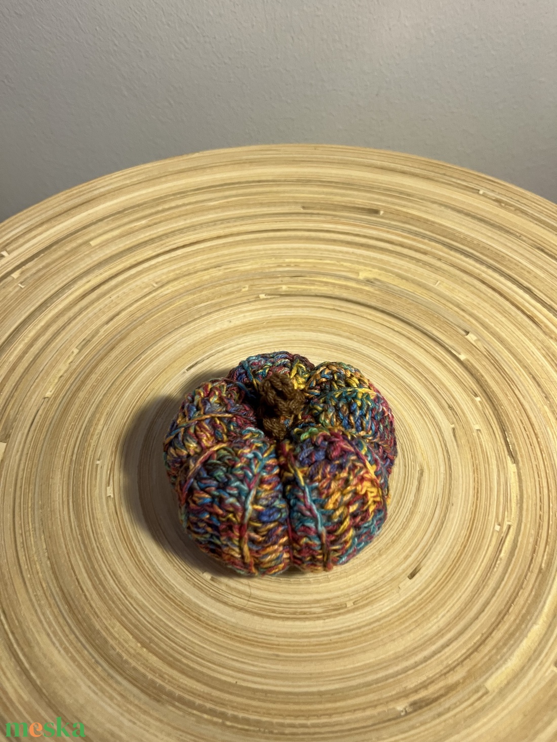 Horgolt őszi dísztök - kellékek & szerszámok - dekorációs kellékek - őszi dekor - őszi dekortök - Meska.hu