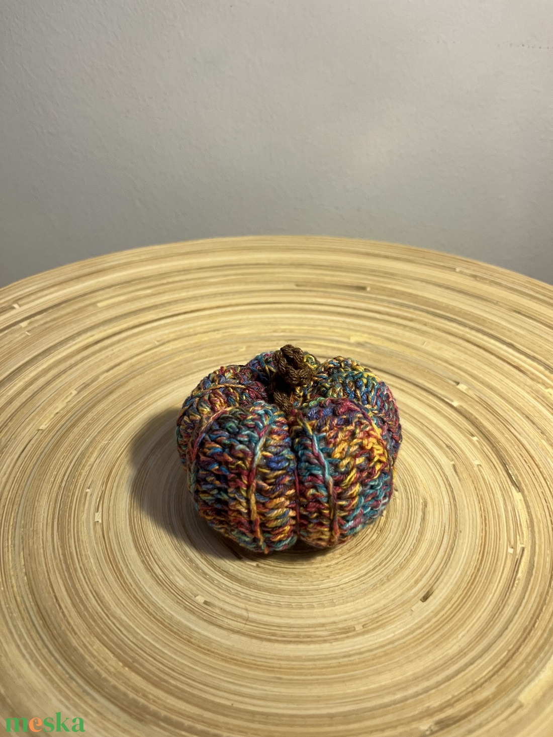 Horgolt őszi dísztök - kellékek & szerszámok - dekorációs kellékek - őszi dekor - őszi dekortök - Meska.hu