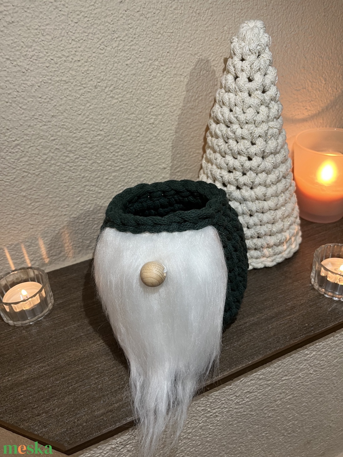 Karácsonyi manó - karácsony - karácsonyi lakásdekoráció - karácsonyi lakásdíszek - Meska.hu