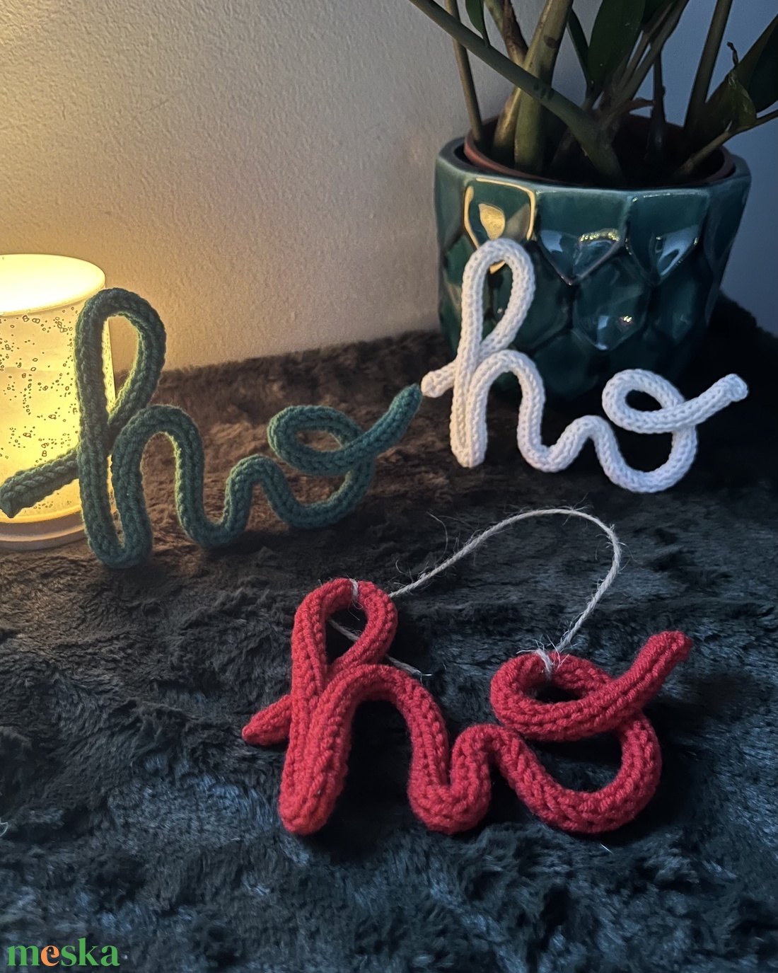 Ho ho ho - karácsony - karácsonyi lakásdekoráció - karácsonyi lakásdíszek - Meska.hu