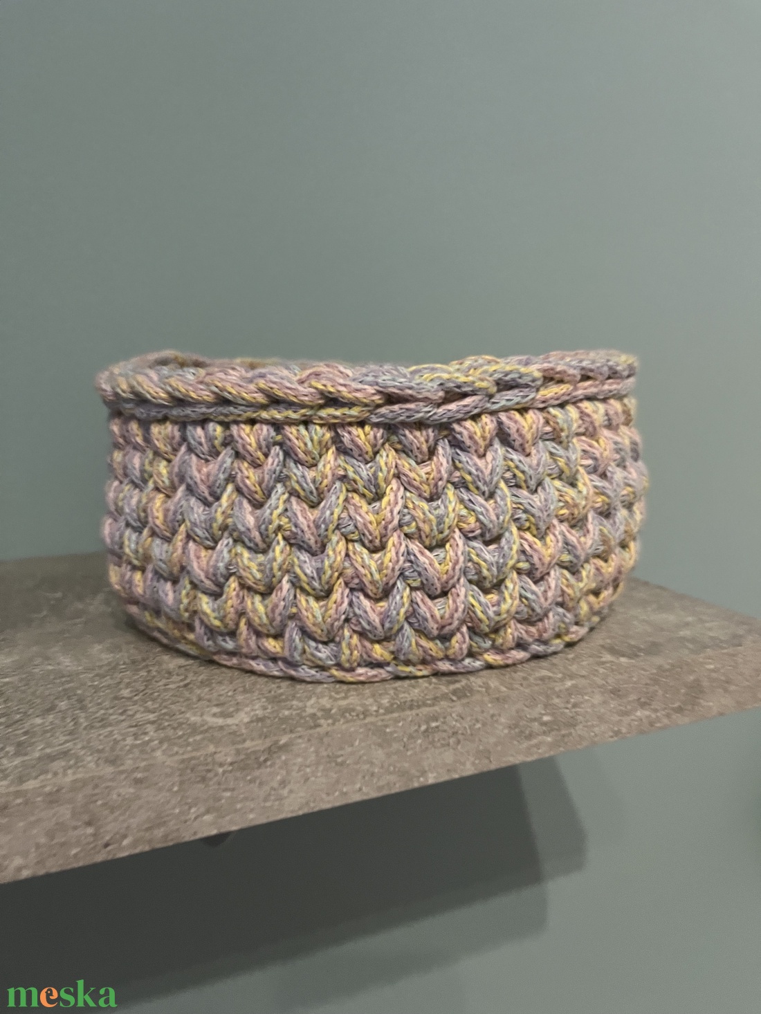 Horgolt tároló - otthon & életmód - tárolás & rendszerezés - tárolókosár - Meska.hu