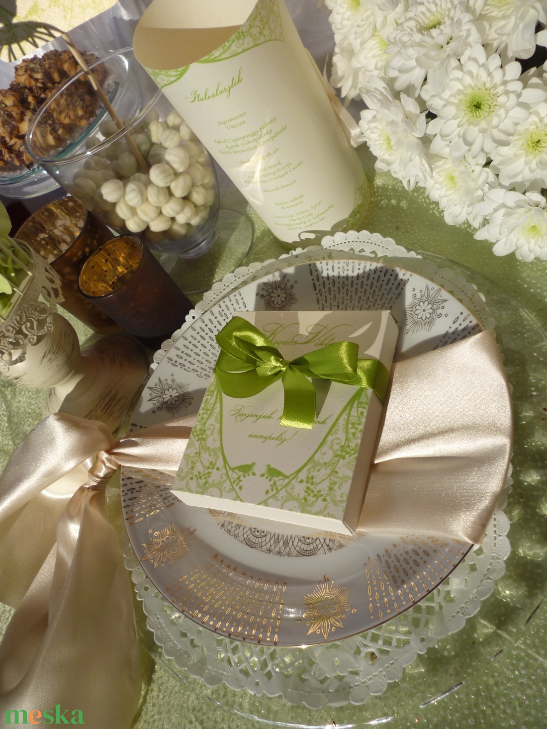 Esküvő köszönőajándék doboz kakaós kekszekkel - esküvő - emlék & ajándék - köszönőajándék - Meska.hu