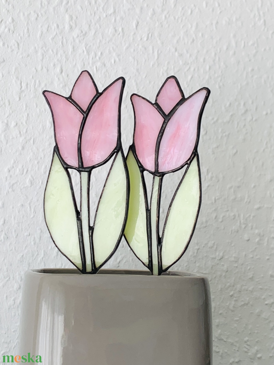 Üveg Tulipán - Fényáteresztő színes üveg - Tiffany - otthon & életmód - dekoráció - virágdísz és tartó - csokor & virágdísz - Meska.hu Üveg Tulipán - Fényáteresztő színes üveg - Tiffany - otthon & életmód - dekoráció - virágdísz és tartó - csokor & virágdísz - Meska.hu
