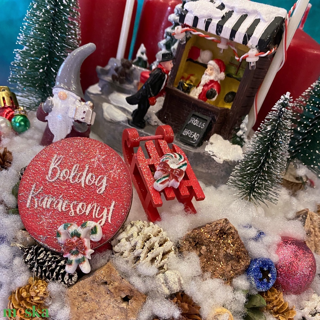 Világítós! Karácsonyi falu Adventi koszorú asztaldísz - karácsony - adventi díszek - adventi koszorú - Meska.hu Világítós! Karácsonyi falu Adventi koszorú asztaldísz - karácsony - adventi díszek - adventi koszorú - Meska.hu