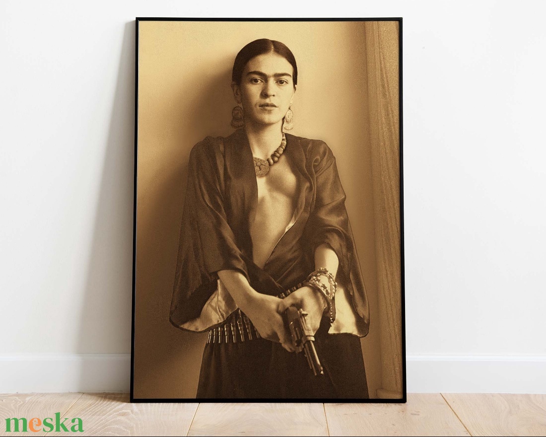 Frida Kahlo falikép � ikonikus, művészi dekoráció, 42�30 cm - otthon & életmód - dekoráció - kép & falikép - poszter - Meska.hu