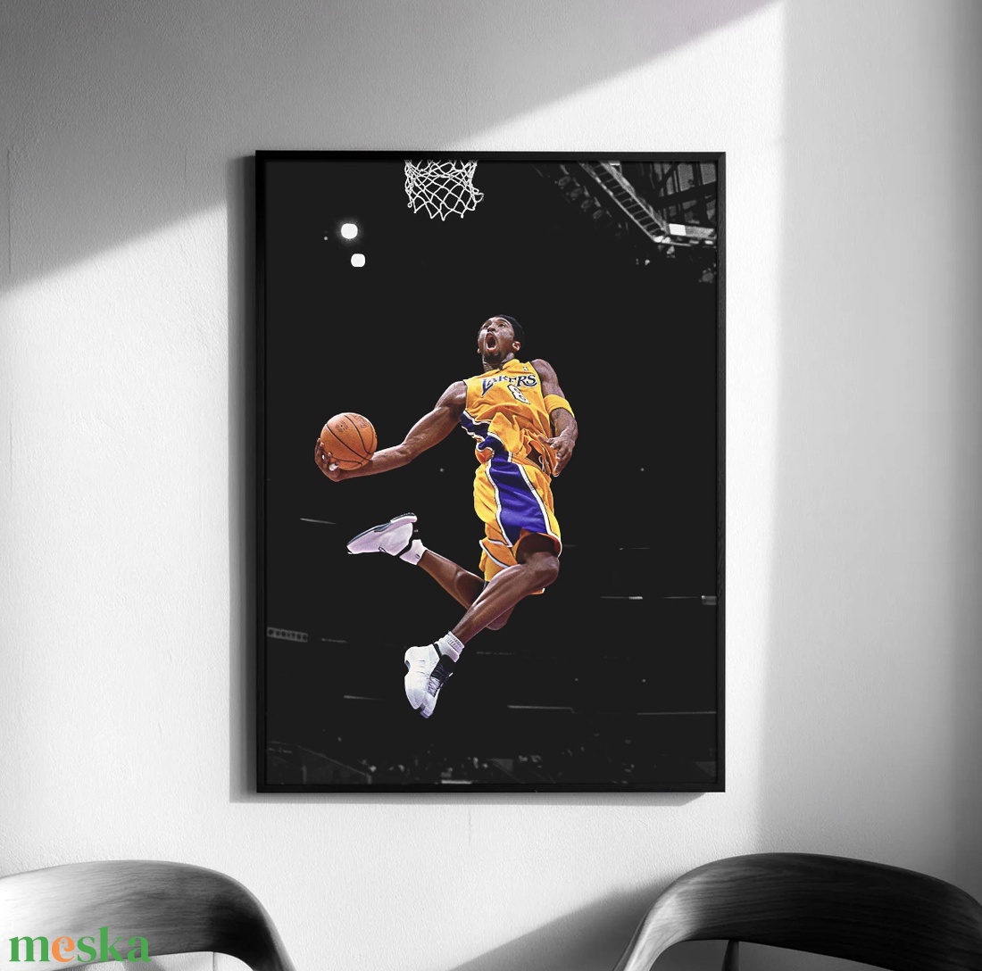 Kobe Bryant kosárlabda poszter � legendás NBA falikép, 42�30 cm - otthon & életmód - dekoráció - kép & falikép - poszter - Meska.hu