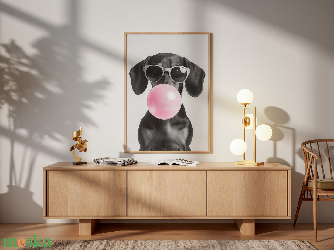 Tacskós falikép � aranyos kutyás poszter A3  - otthon & életmód - dekoráció - kép & falikép - poszter - Meska.hu