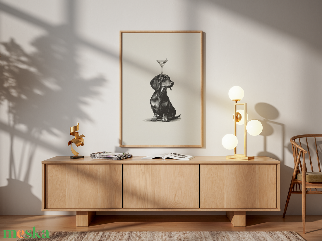 Tacskós falikép � aranyos kutyás poszter A3  - otthon & életmód - dekoráció - kép & falikép - poszter - Meska.hu