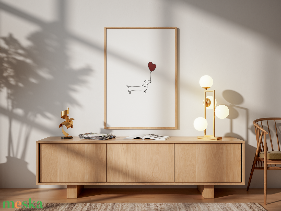 Tacskós falikép � aranyos kutyás poszter A3  - otthon & életmód - dekoráció - kép & falikép - poszter - Meska.hu