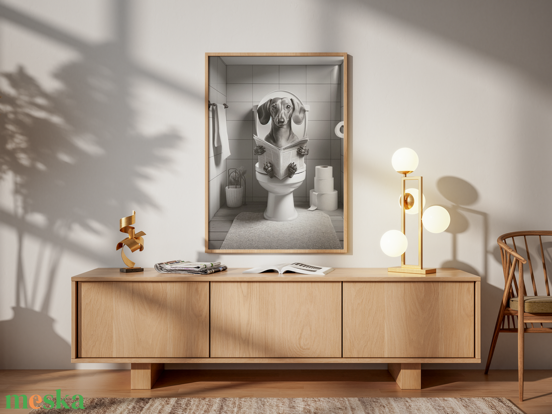 Tacskós falikép � aranyos kutyás poszter A3  - otthon & életmód - dekoráció - kép & falikép - poszter - Meska.hu