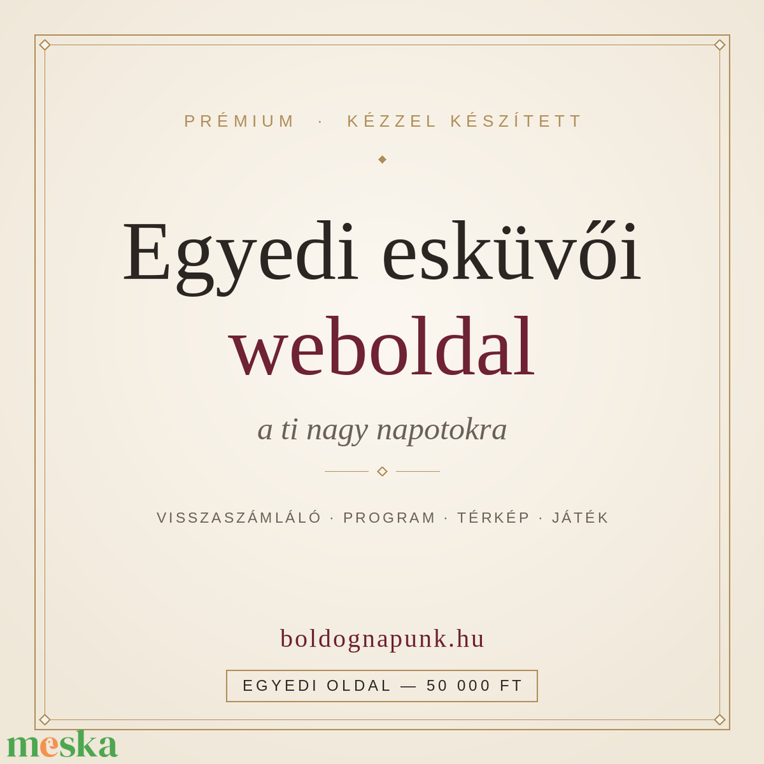 Egyedi esküvői weboldal � prémium, a ti nagy napotokra - esküvő - meghívó & kártya - digitális meghívók - Meska.hu