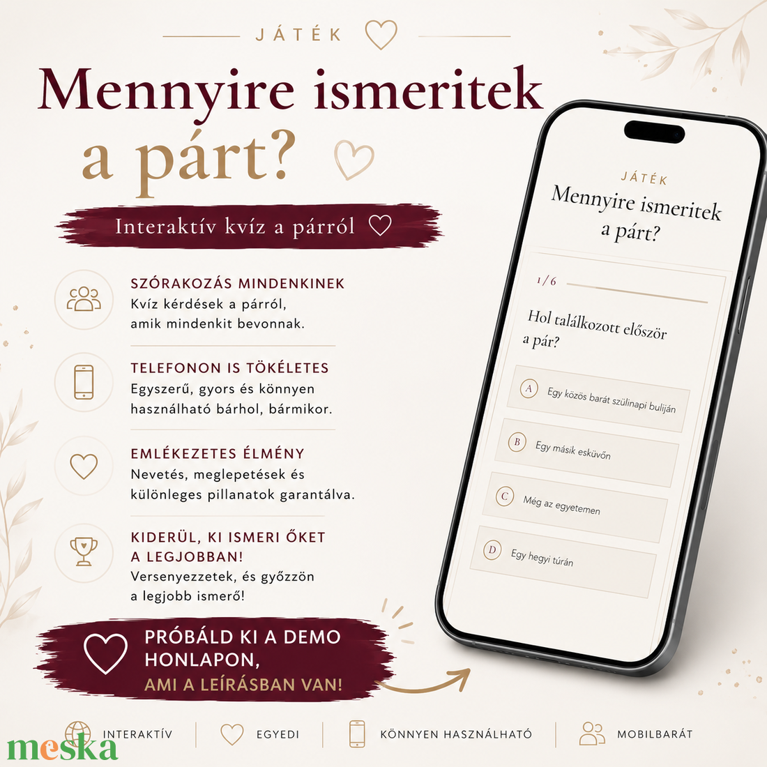 Egyedi esküvői weboldal � prémium, a ti nagy napotokra - esküvő - meghívó & kártya - digitális meghívók - Meska.hu