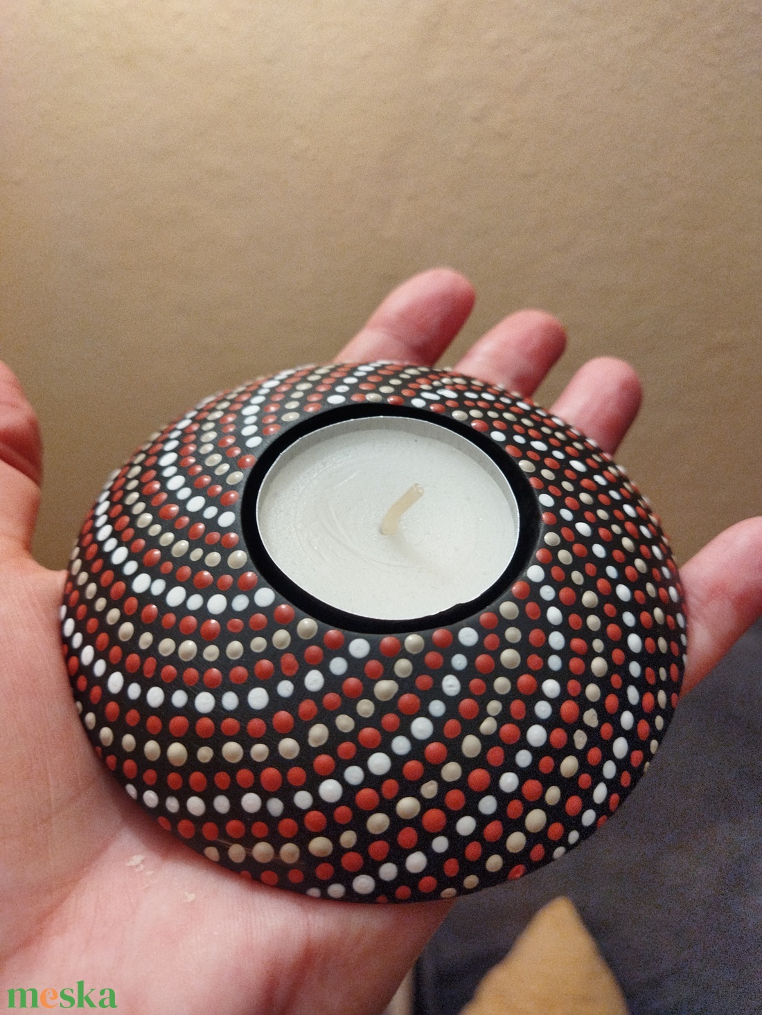 Festett mécsestartó - otthon & életmód - gyertya, illat, aroma - mécses és mécsestartó - Meska.hu