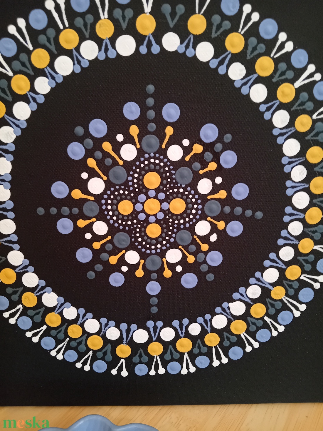 Mandala mintás akril festmény - művészet - festmény - akril - Meska.hu Mandala mintás akril festmény - művészet - festmény - akril - Meska.hu
