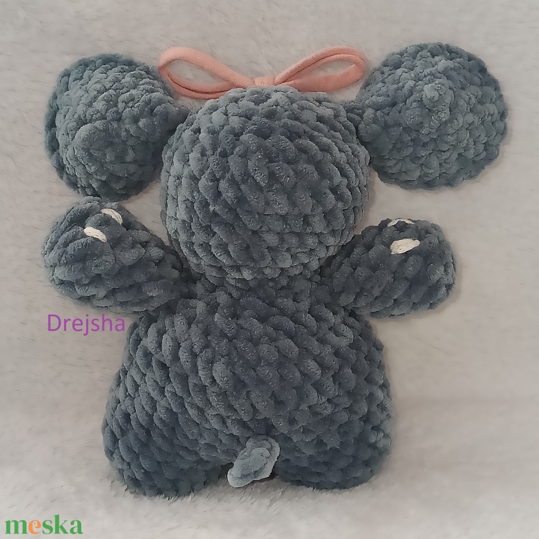 Cuki plüss kis elefánt - játék & sport - plüssállat & játékfigura - elefánt - Meska.hu