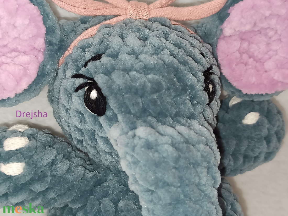 Cuki plüss kis elefánt - játék & sport - plüssállat & játékfigura - elefánt - Meska.hu