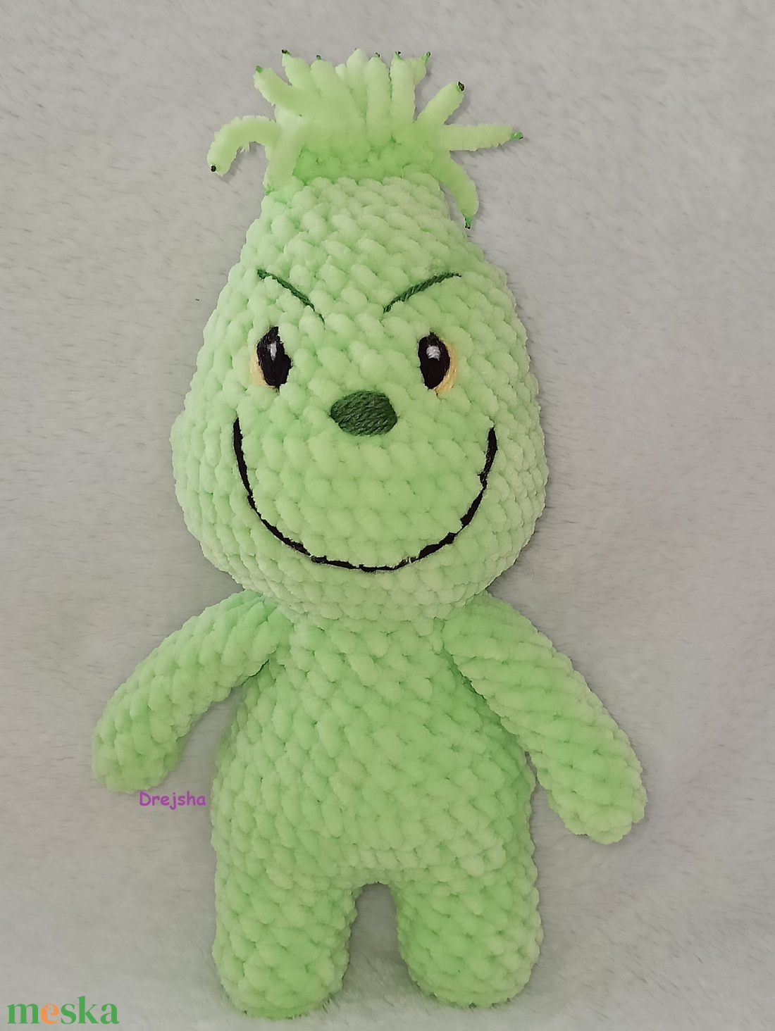 Horgolt plüss Grincs - játék & sport - plüssállat & játékfigura - más figura - Meska.hu
