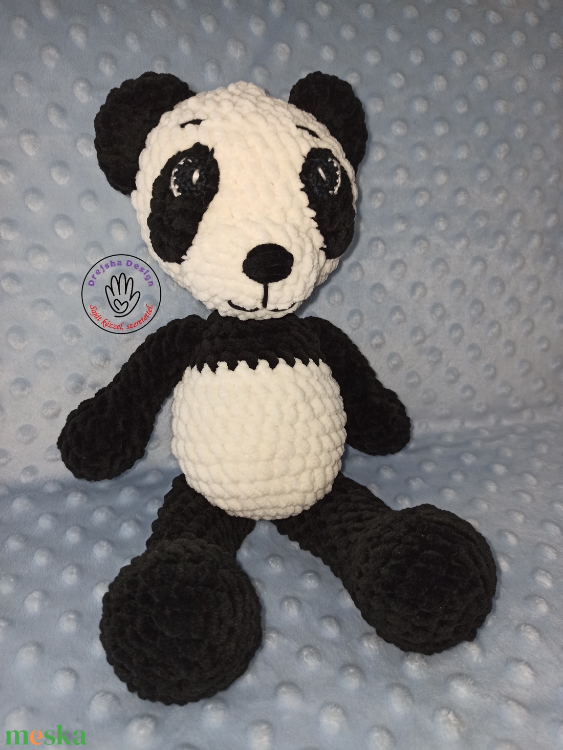 Plüss panda - játék & sport - plüssállat & játékfigura - maci - Meska.hu