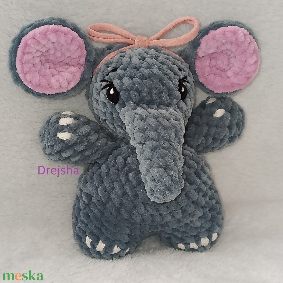 Plüss kis elefánt - játék & sport - plüssállat & játékfigura - elefánt - Meska.hu