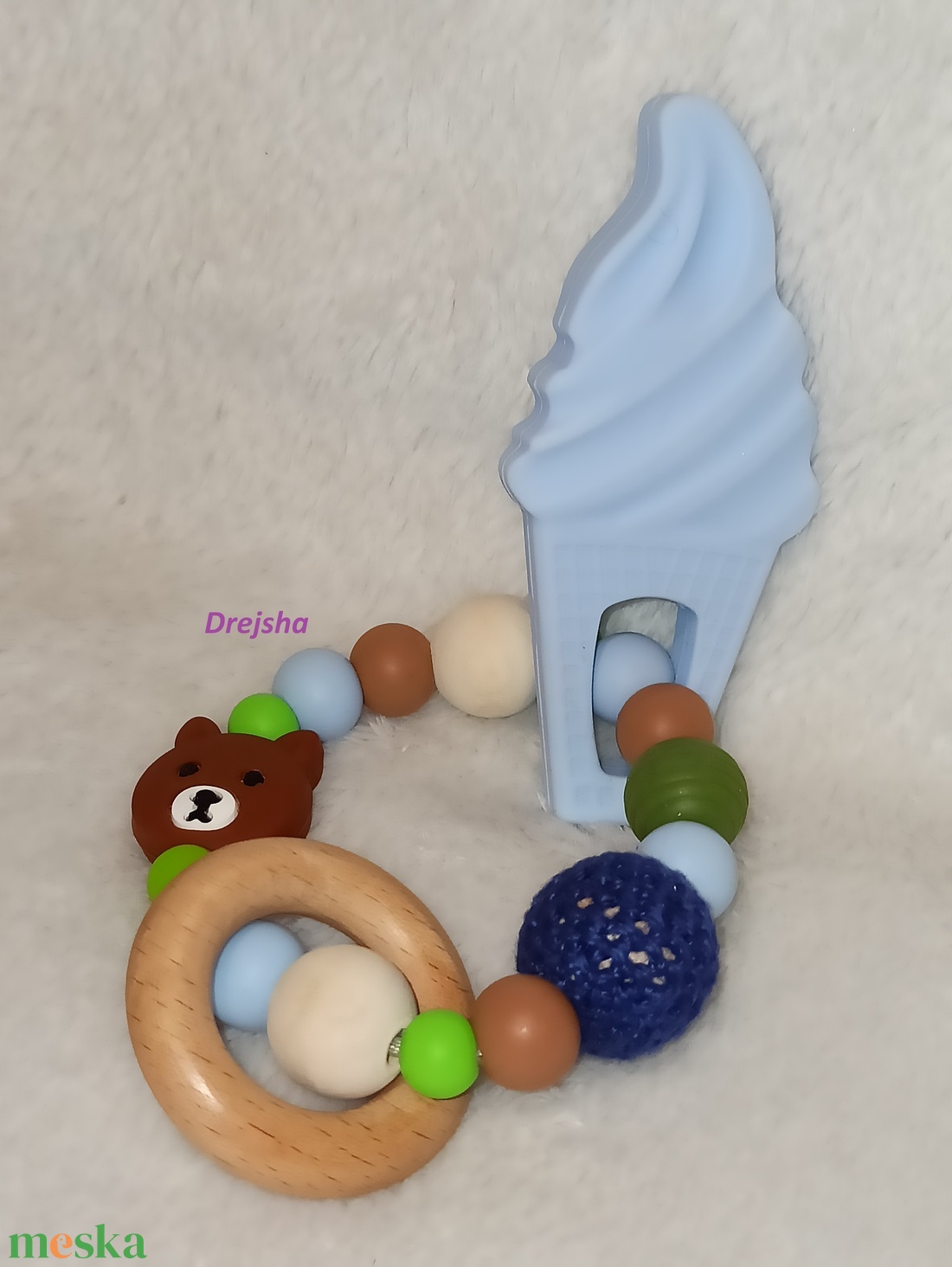 Fiús marokrágcsa - baba - mama - baba játékok - rágcsalánc - Meska.hu