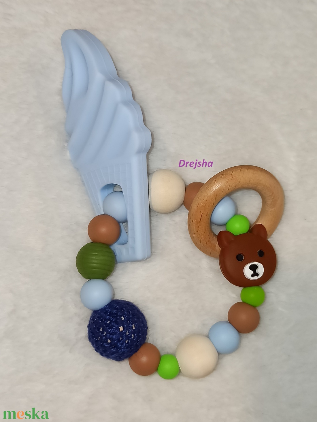 Fiús marokrágcsa - baba - mama - baba játékok - rágcsalánc - Meska.hu