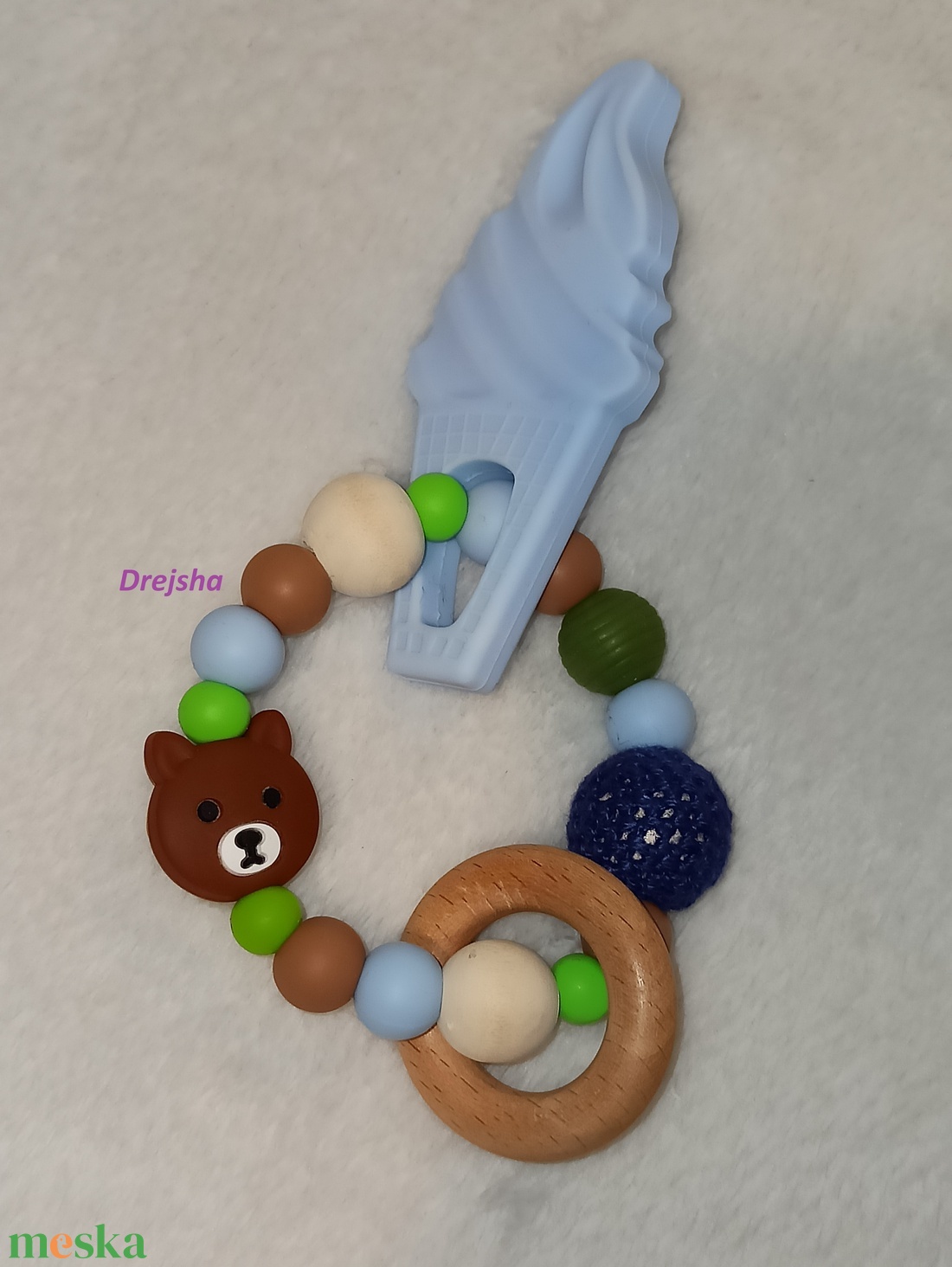 Fiús marokrágcsa - baba - mama - baba játékok - rágcsalánc - Meska.hu