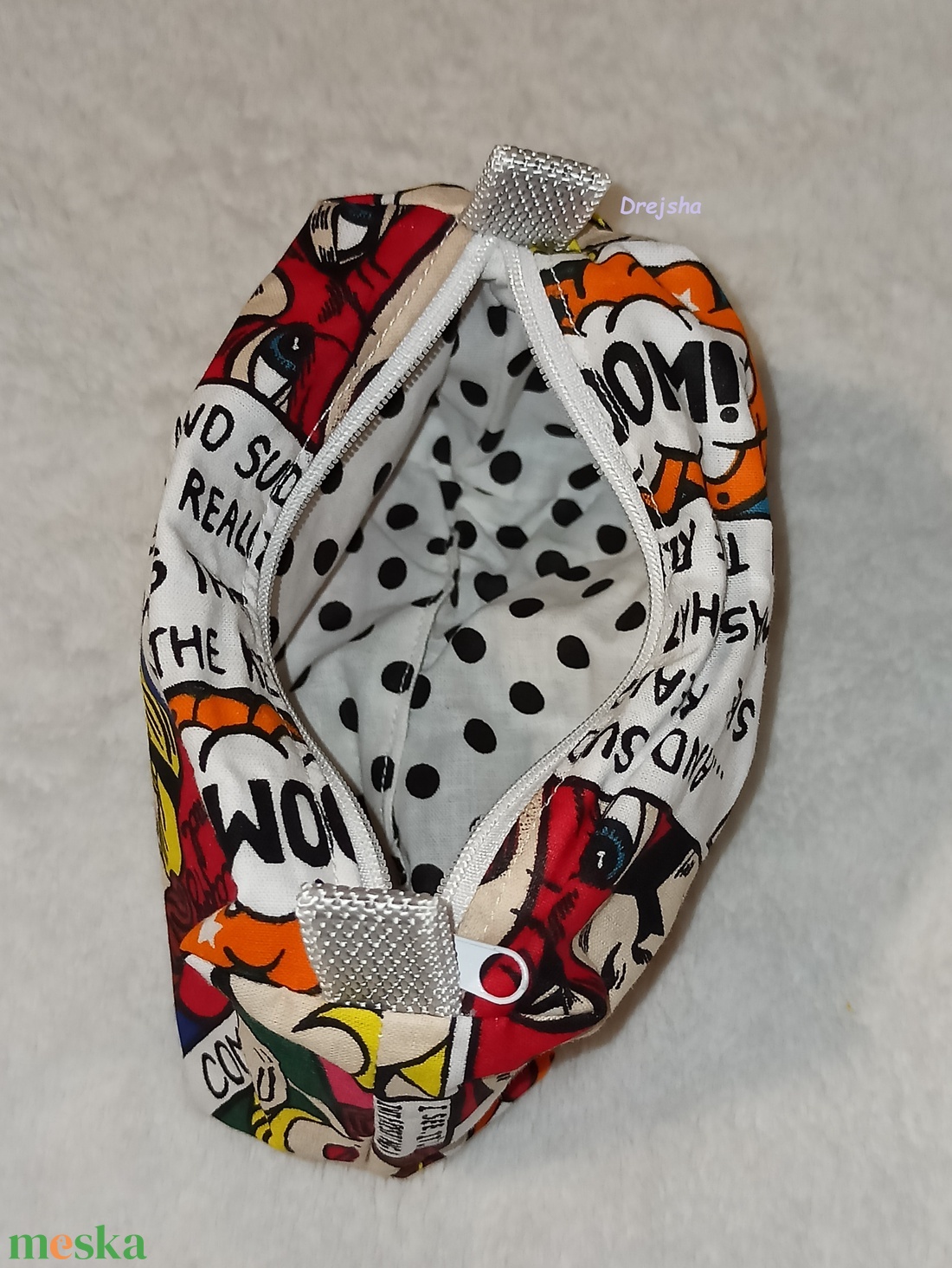 Képregény mintás neszesszer - táska & tok - neszesszer - Meska.hu