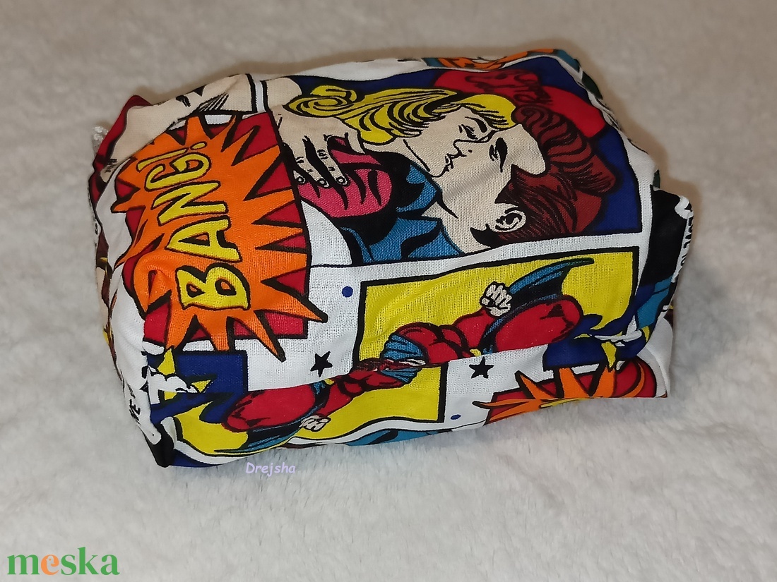 Képregény mintás neszesszer - táska & tok - neszesszer - Meska.hu