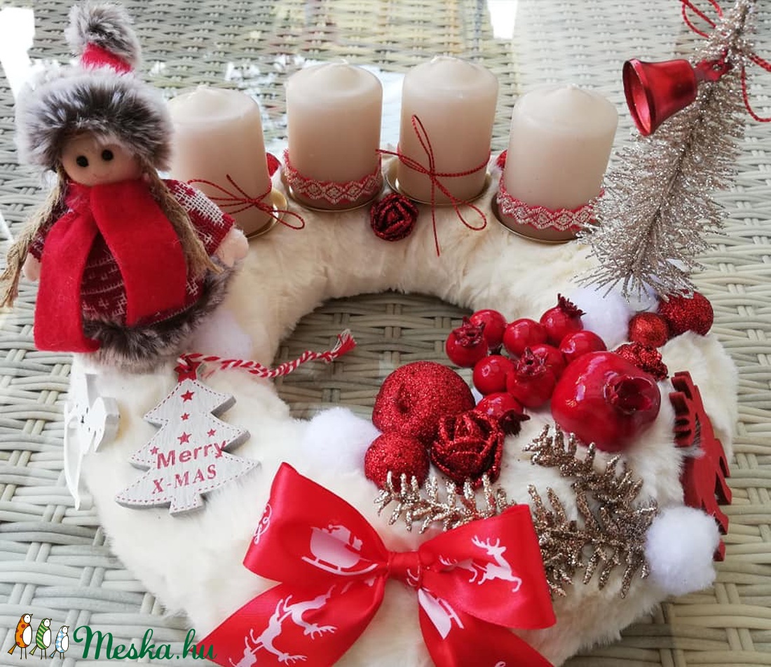Adventi koszorú - karácsony - Meska.hu Adventi koszorú - karácsony - Meska.hu