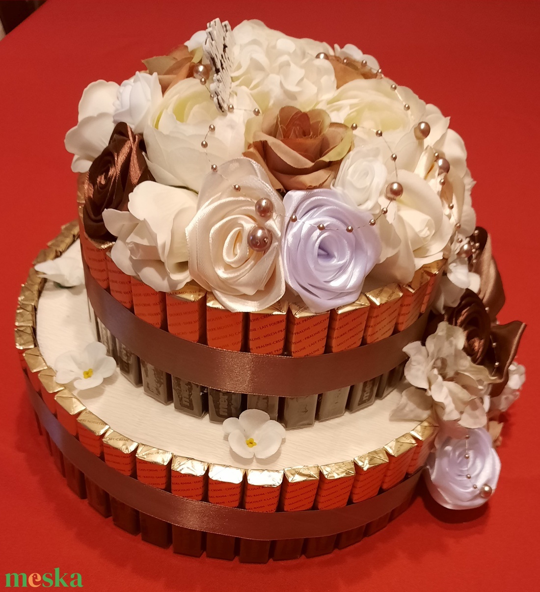 Merci torta születésnapra! - esküvő - dekoráció - asztaldísz - Meska.hu