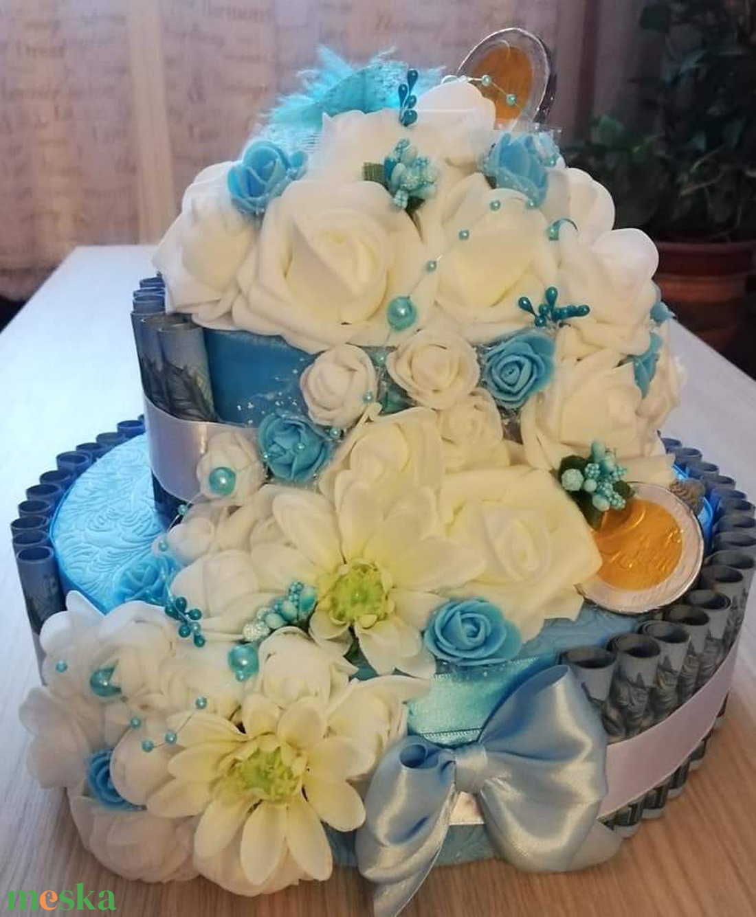 Pénztorta esküvői ajándékba - esküvő - dekoráció - asztaldísz - Meska.hu Pénztorta esküvői ajándékba - esküvő - dekoráció - asztaldísz - Meska.hu