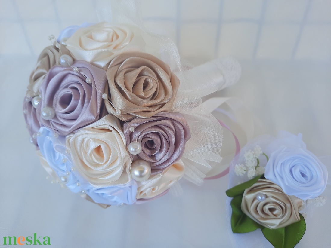 Rose gold,ekrü,fehér,arany színű örökcsokor - esküvő - menyasszonyi- és dobócsokor - Meska.hu Rose gold,ekrü,fehér,arany színű örökcsokor - esküvő - menyasszonyi- és dobócsokor - Meska.hu