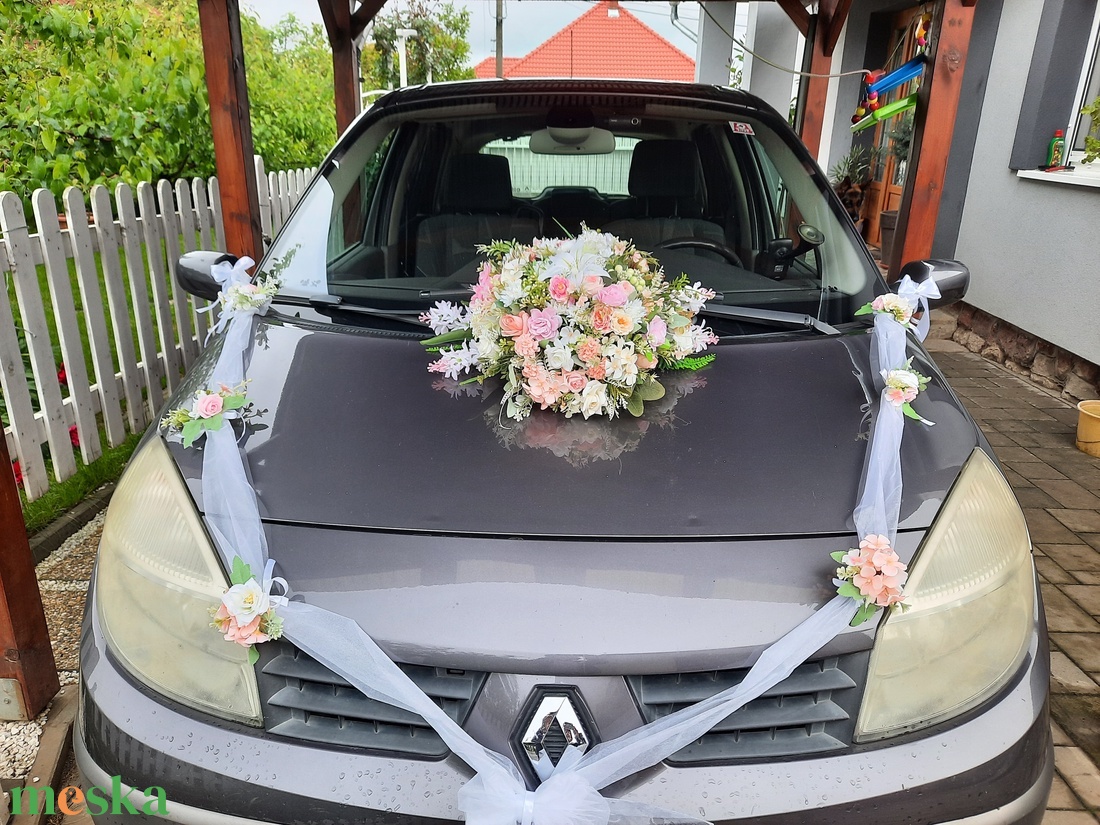 Autódísz esküvőre - esküvő - esküvői szett - Meska.hu