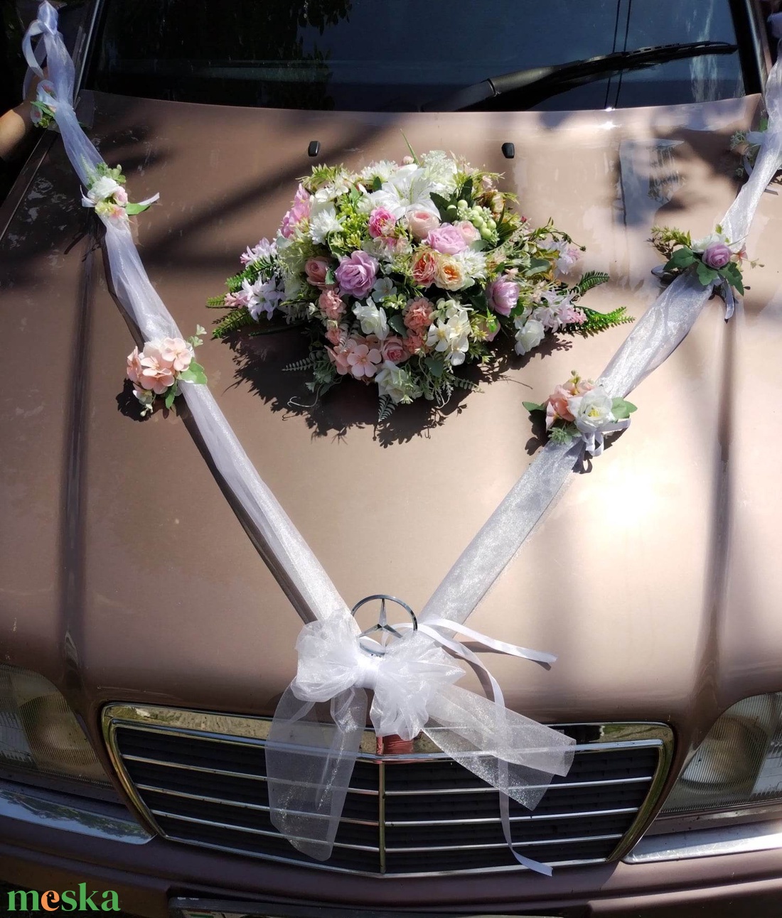 Autódísz esküvőre - esküvő - esküvői szett - Meska.hu