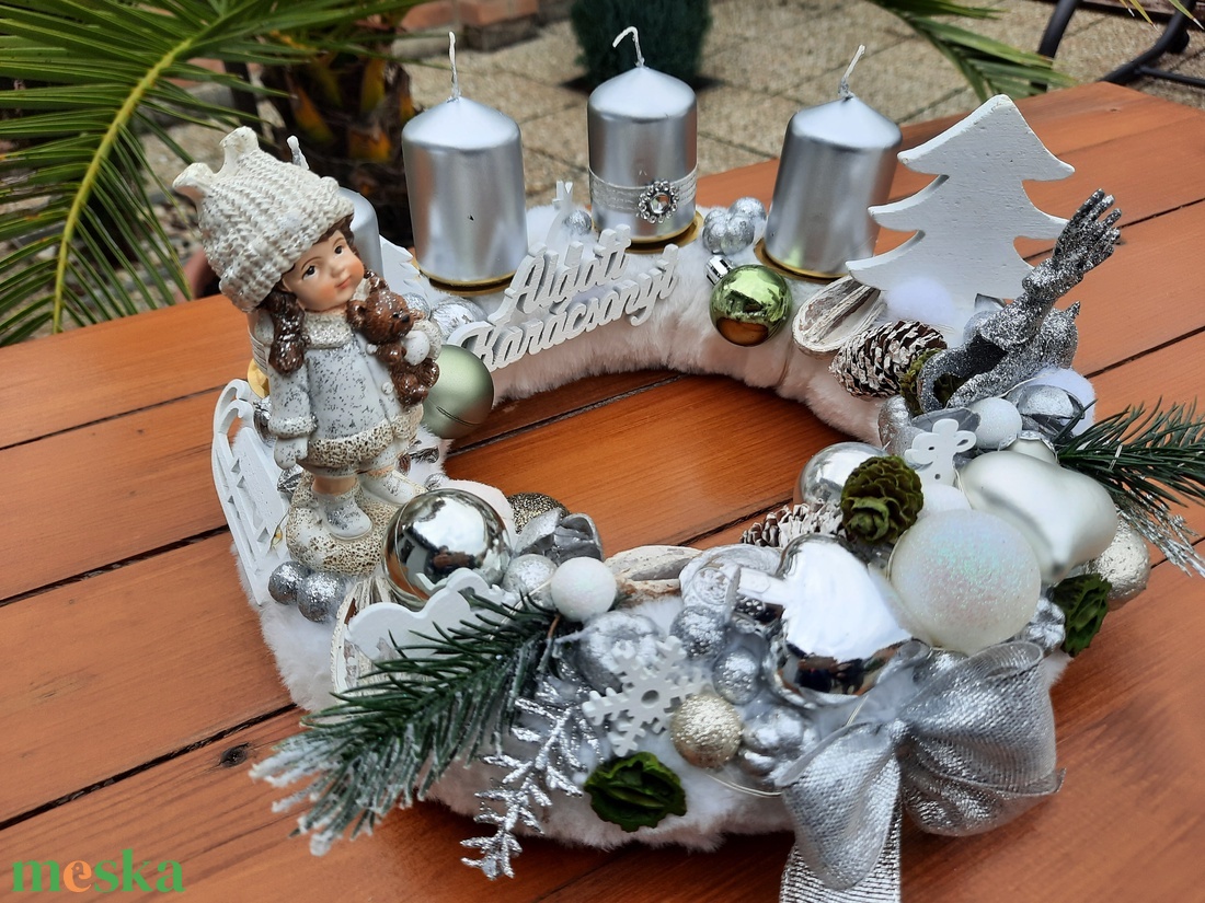 Adventi koszorú - karácsony - karácsonyi lakásdekoráció - ünnepi asztaldekoráció - Meska.hu Adventi koszorú - karácsony - karácsonyi lakásdekoráció - ünnepi asztaldekoráció - Meska.hu