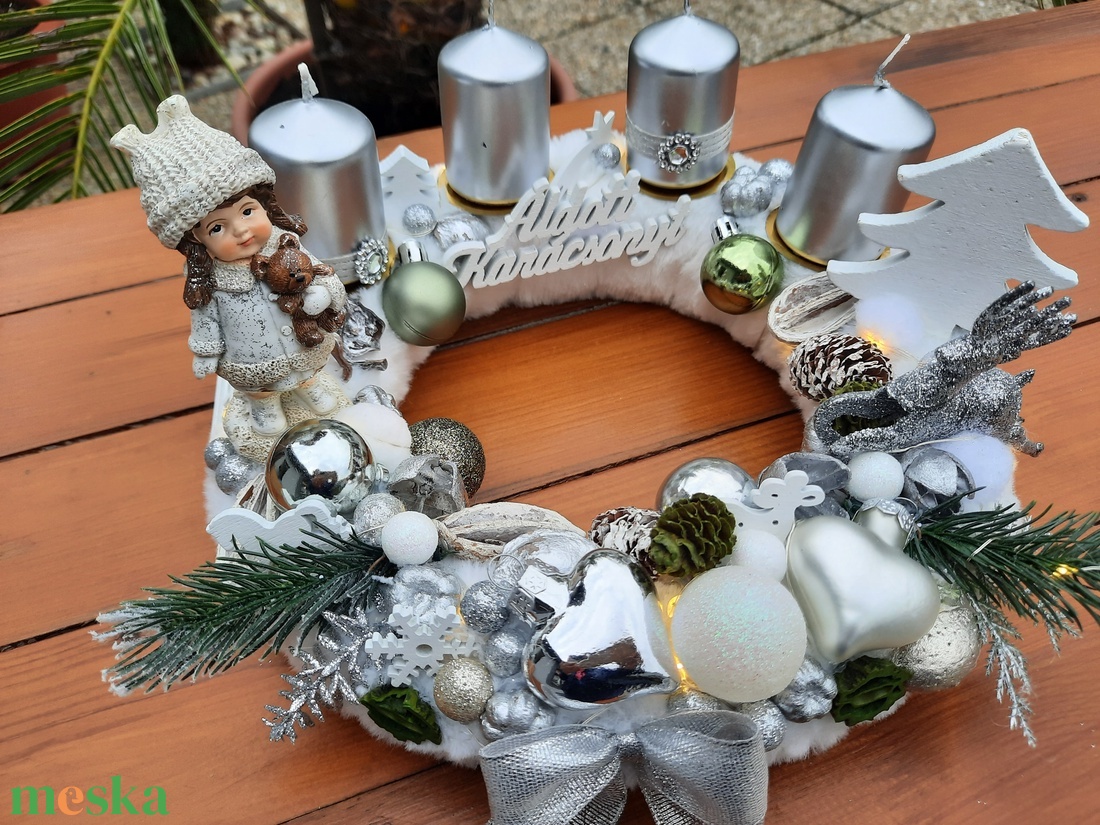Adventi koszorú - karácsony - karácsonyi lakásdekoráció - ünnepi asztaldekoráció - Meska.hu Adventi koszorú - karácsony - karácsonyi lakásdekoráció - ünnepi asztaldekoráció - Meska.hu