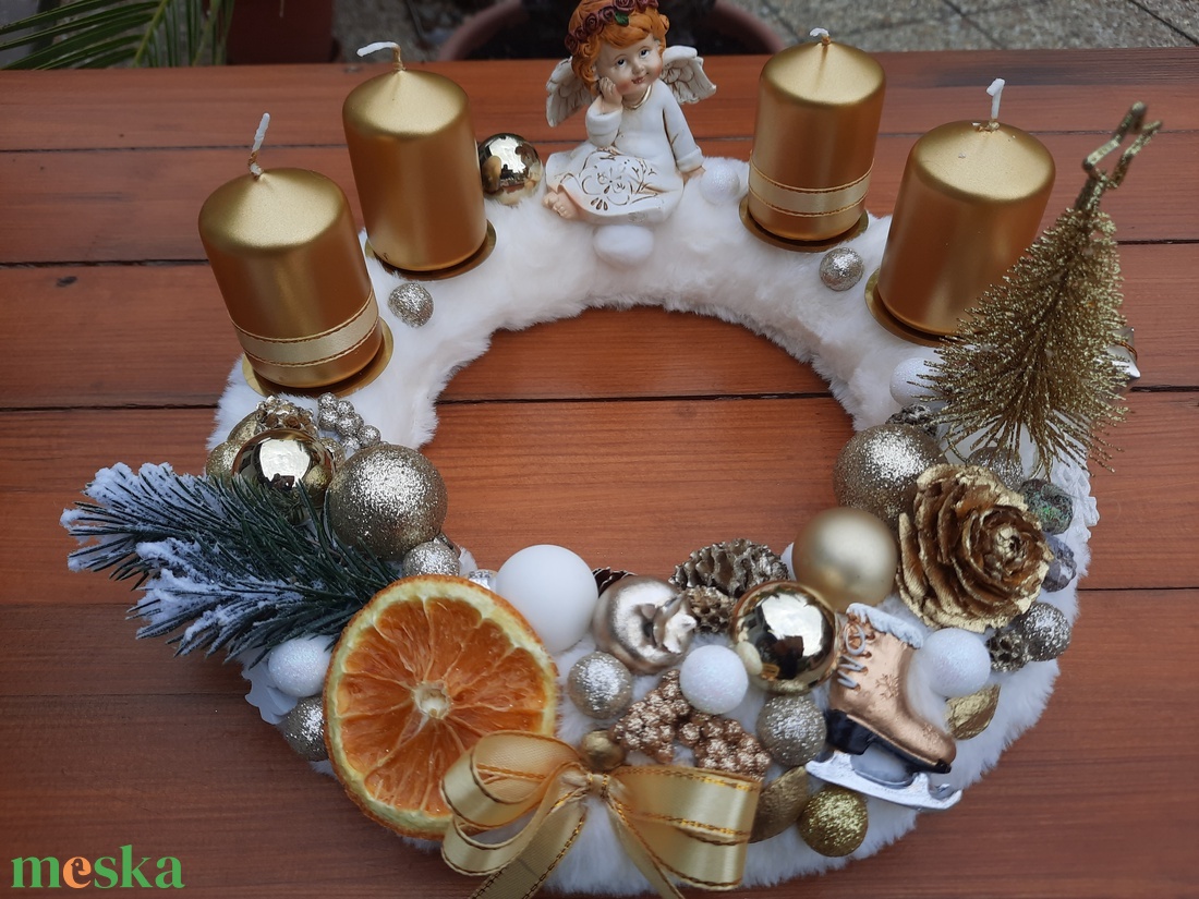 Adventi koszorú - karácsony - karácsonyi lakásdekoráció - ünnepi asztaldekoráció - Meska.hu Adventi koszorú - karácsony - karácsonyi lakásdekoráció - ünnepi asztaldekoráció - Meska.hu