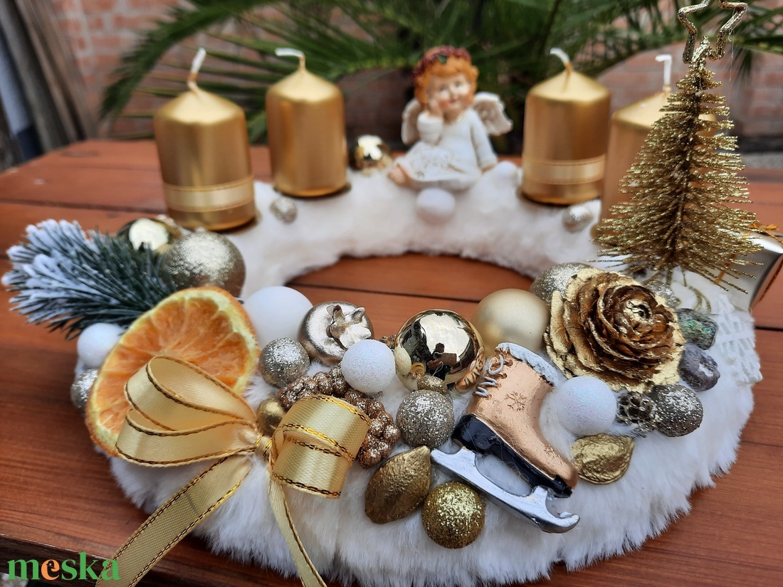 Adventi koszorú - karácsony - karácsonyi lakásdekoráció - ünnepi asztaldekoráció - Meska.hu Adventi koszorú - karácsony - karácsonyi lakásdekoráció - ünnepi asztaldekoráció - Meska.hu