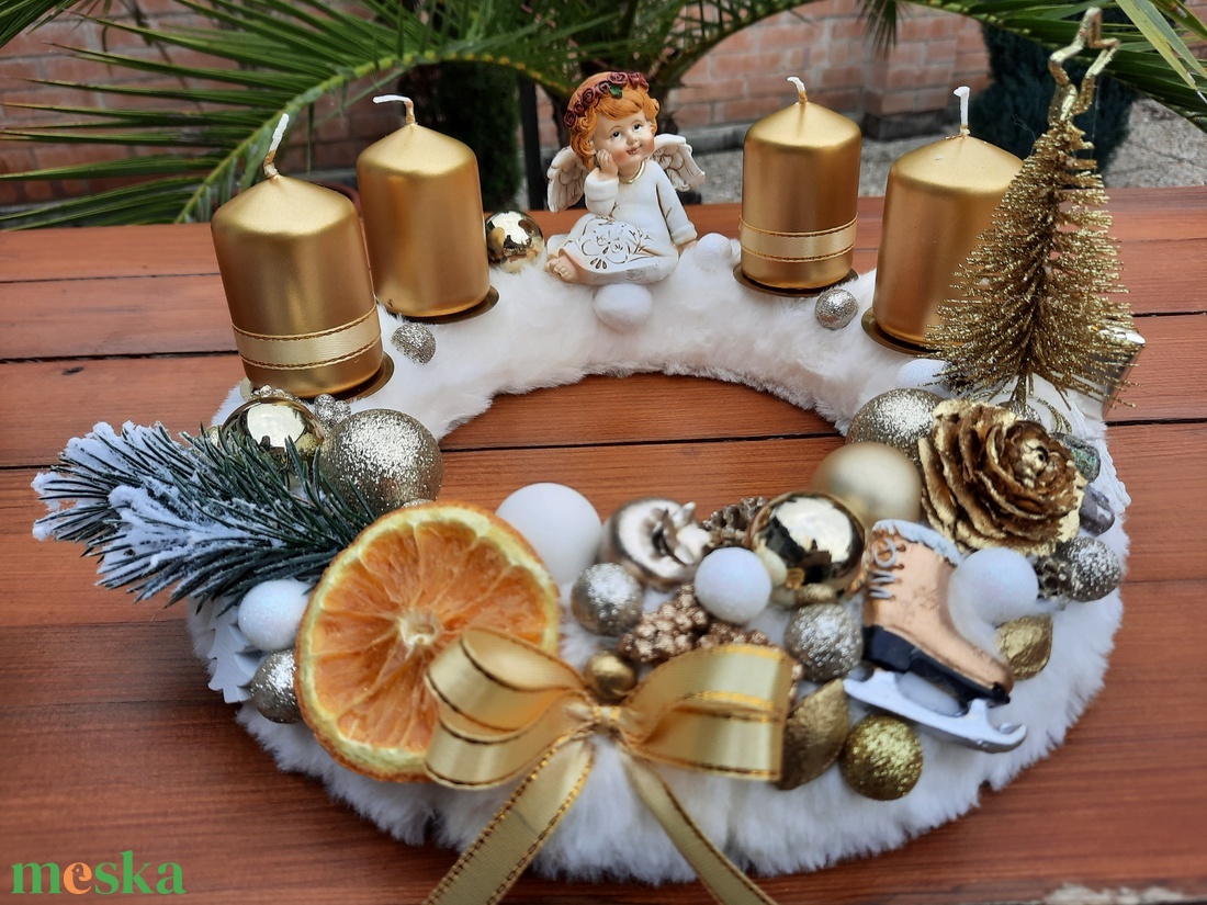 Adventi koszorú - karácsony - karácsonyi lakásdekoráció - ünnepi asztaldekoráció - Meska.hu Adventi koszorú - karácsony - karácsonyi lakásdekoráció - ünnepi asztaldekoráció - Meska.hu