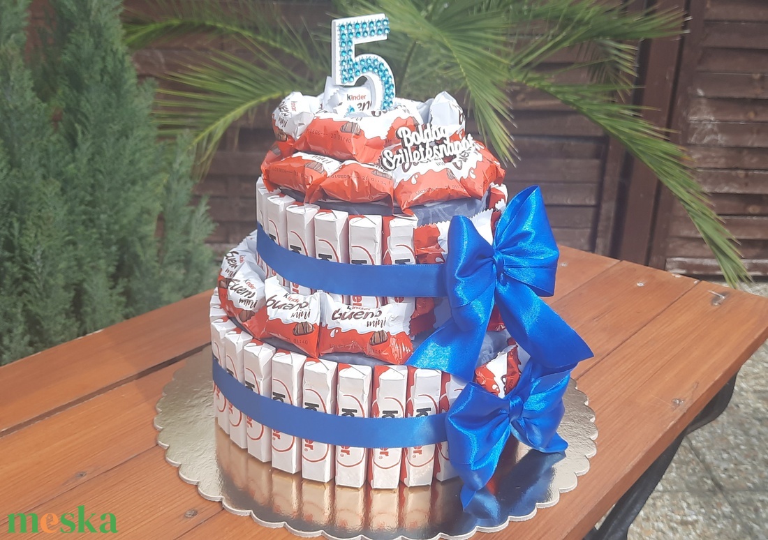 Kinder torta születésnapra - élelmiszer - édesség - Meska.hu