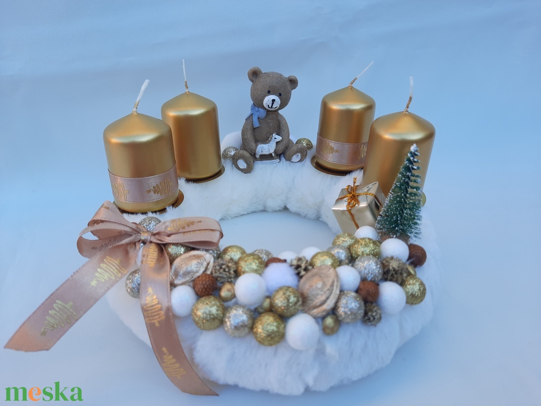 Macis adventi koszorú - karácsony - adventi díszek - adventi koszorú - Meska.hu Macis adventi koszorú - karácsony - adventi díszek - adventi koszorú - Meska.hu