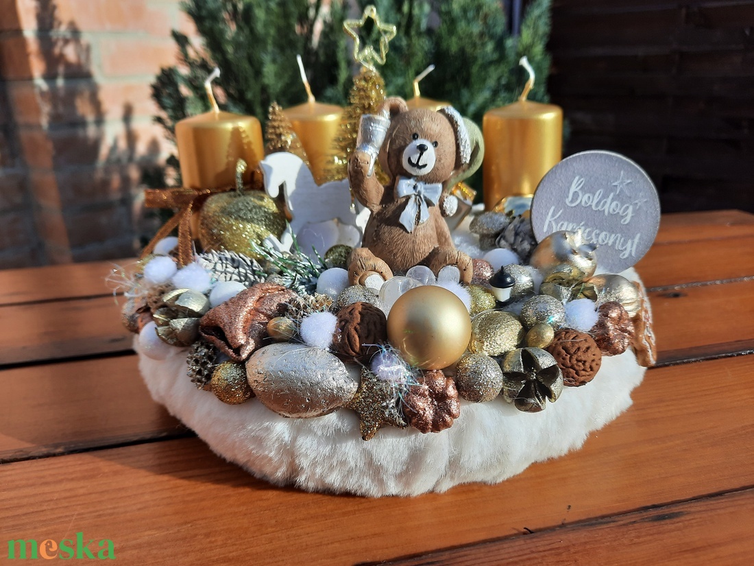 Macis adventi koszorú világító ledsorral - karácsony - adventi díszek - adventi koszorú - Meska.hu Macis adventi koszorú világító ledsorral - karácsony - adventi díszek - adventi koszorú - Meska.hu