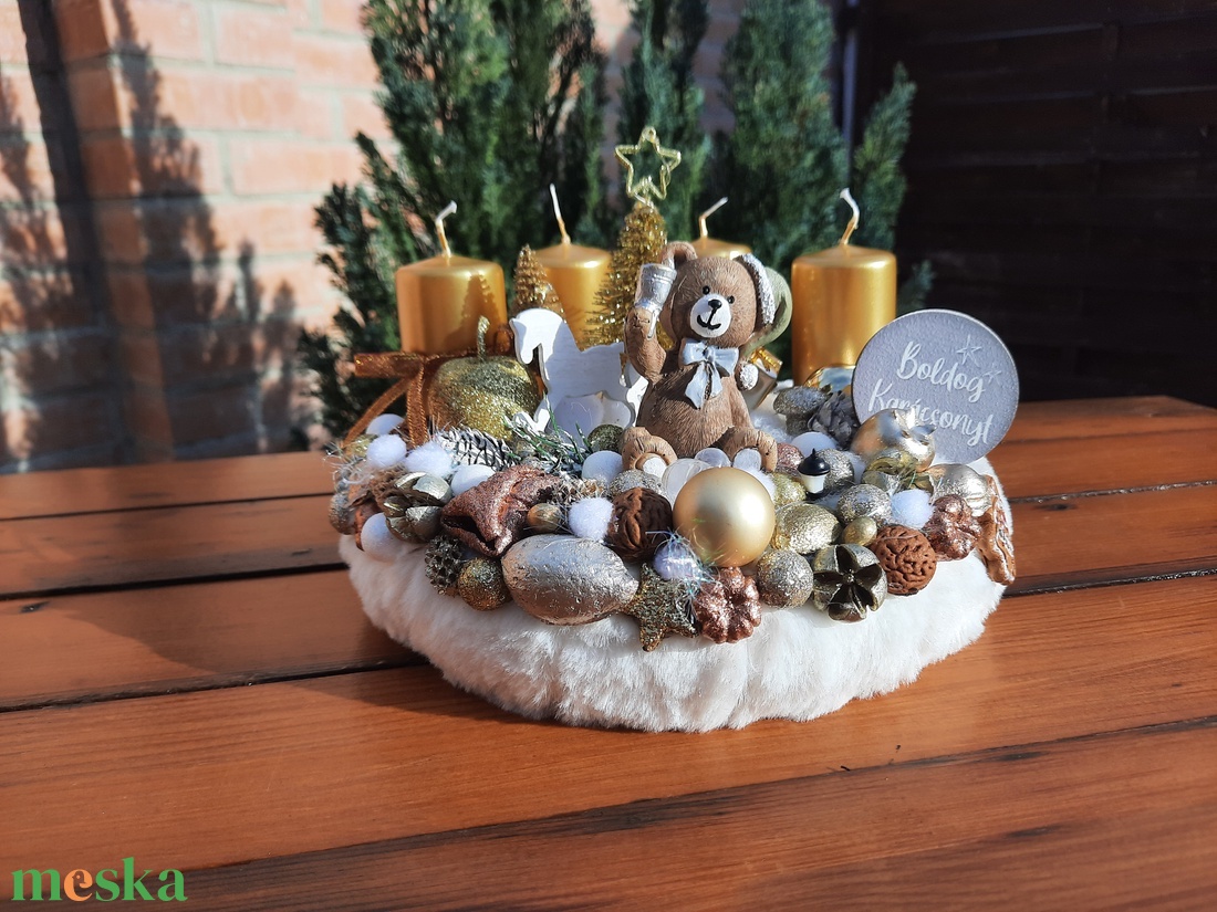 Macis adventi koszorú világító ledsorral - karácsony - adventi díszek - adventi koszorú - Meska.hu Macis adventi koszorú világító ledsorral - karácsony - adventi díszek - adventi koszorú - Meska.hu